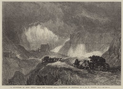 Una tormenta de nieve en Mont Cenis de Joseph Mallord William Turner