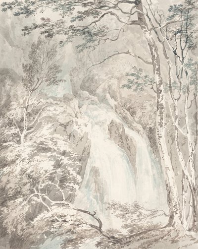 Una cascada de Joseph Mallord William Turner