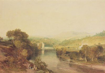 Molino de Addingham en el Wharfe, West Yorkshire, c.1808 (acuarela sobre papel) de Joseph Mallord William Turner