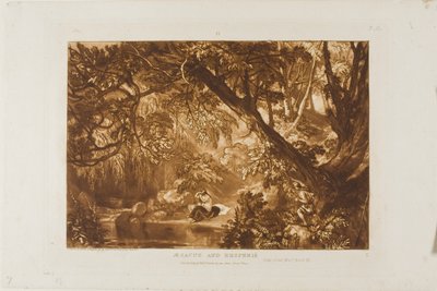 Esaco y Hesperie, lámina 66 de Liber Studiorum de Joseph Mallord William Turner