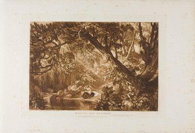 Esaco y Hesperie, lámina 66 de Liber Studiorum de Joseph Mallord William Turner