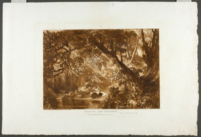 Esaco y Hesperie, lámina 66 de Liber Studiorum de Joseph Mallord William Turner