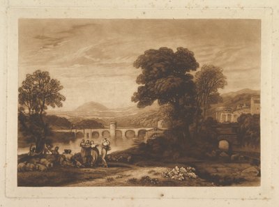 Apuleia en busca de Apuleius, placa inédita, Liber Studiorum de Joseph Mallord William Turner
