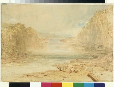 Aysgarth Force, Richmondshire (acuarela sobre lápiz sobre papel blanco) de Joseph Mallord William Turner
