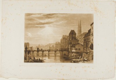 Basilea, lámina 5 de Liber Studiorum de Joseph Mallord William Turner