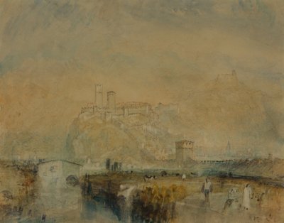 Bellinzona no. 11, Suiza, c.1843 (acuarela, pluma y tinta y acuarela sobre trazos de lápiz sobre papel) de Joseph Mallord William Turner