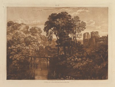 Castillo de Berry Pomeroy Liber Studiorum, parte XII, placa 58 de Joseph Mallord William Turner