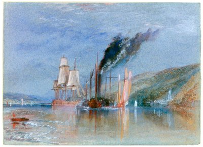 Entre Quillebeuf y Villequier, c. 1832 de Joseph Mallord William Turner