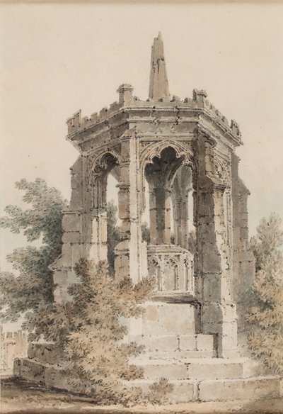 Blackfriars Cross, Hereford (Un monumento) de Joseph Mallord William Turner
