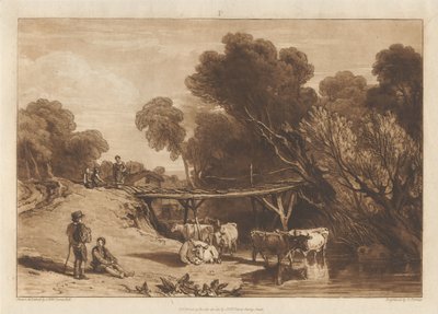 Puente y vacas de Joseph Mallord William Turner
