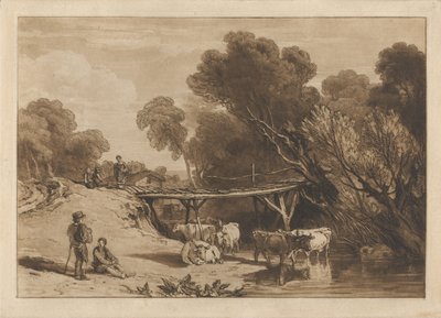 Puente y vacas de Joseph Mallord William Turner