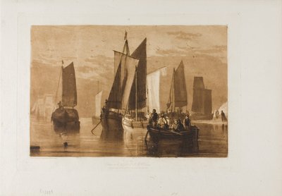 Calma, lámina 44 de Liber Studiorum de Joseph Mallord William Turner