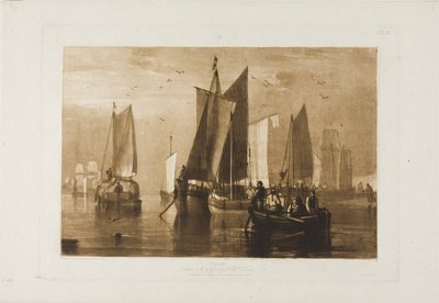 Calma, lámina 44 de Liber Studiorum de Joseph Mallord William Turner