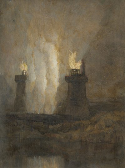 Fábrica de hierro Carron, c.1800 de Joseph Mallord William Turner