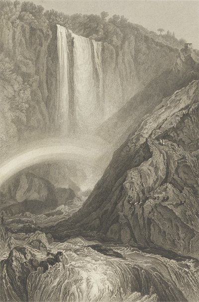 Cascada de Terni, c.1820 de Joseph Mallord William Turner