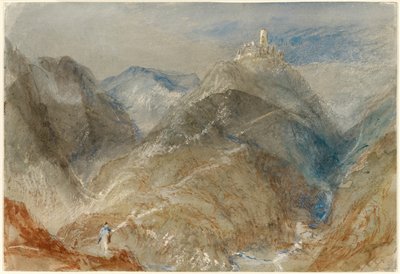 Castillo en altura cerca de Ginebra de Joseph Mallord William Turner