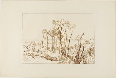 Crowhurst, lámina 76 del Liber Studiorum de Joseph Mallord William Turner