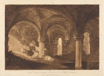 Cripta de la Abadía de Kirkstall de Joseph Mallord William Turner
