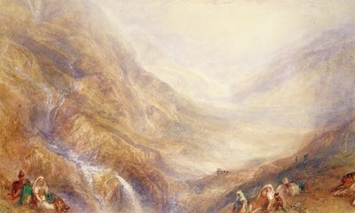 Descenso del Monte San Gotardo de Joseph Mallord William Turner