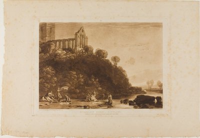 Abadía de Dumblain, lámina 56 de Liber Studiorum de Joseph Mallord William Turner