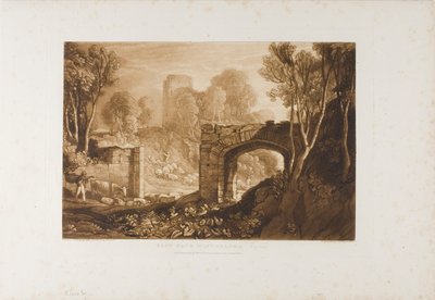 Puerta Este, Winchelsea, placa 67 de Liber Studiorum de Joseph Mallord William Turner