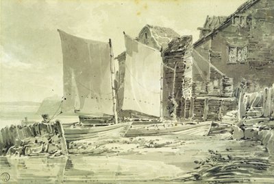 Cabaña de pescador, Dover de Joseph Mallord William Turner