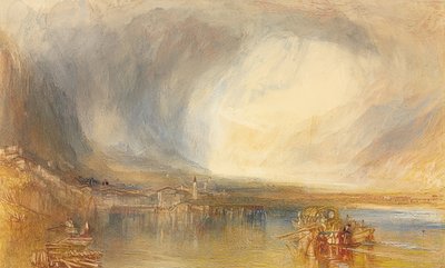 Flüelen desde el lago de los Cuatro Cantones de Joseph Mallord William Turner