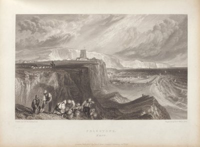 Folkstone, Kent, encuadernado en Vistas pintorescas de la costa sur de Inglaterra de Joseph Mallord William Turner