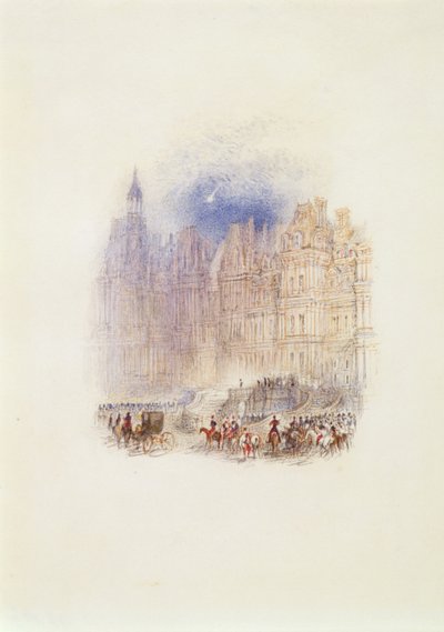 Fontainebleau: La partida de Napoleón de Joseph Mallord William Turner