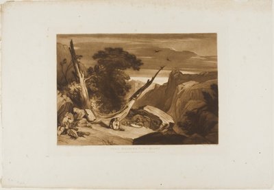 De La Reina de las Hadas de Spenser, lámina 36 del Liber Studiorum de Joseph Mallord William Turner
