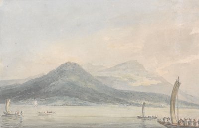 Desde la isla Borromena, lago Maggiore de Joseph Mallord William Turner