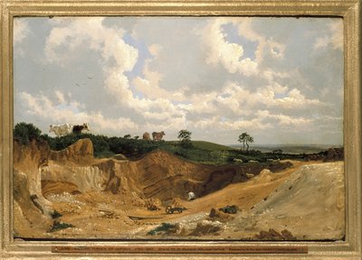 Gravera en Shotover Hill, cerca de Oxford, c. 1818 de Joseph Mallord William Turner