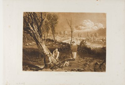Cercado y zanjeo, lámina 47 de Liber Studiorum de Joseph Mallord William Turner