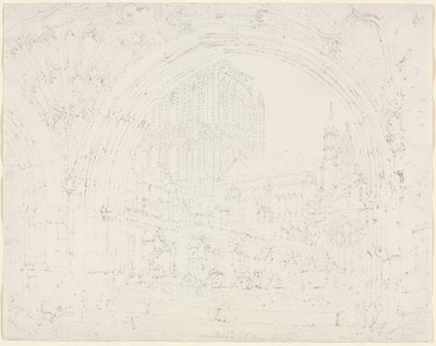 Catedral de Hereford, c. 1793 de Joseph Mallord William Turner