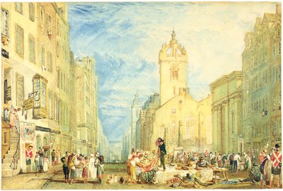 Calle Alta, Edimburgo, c.1818 de Joseph Mallord William Turner