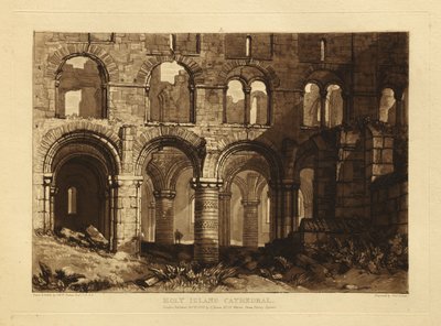 Catedral de Holy Island de Joseph Mallord William Turner