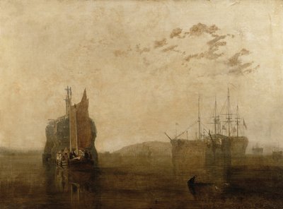 Cárceles flotantes en el Tamar, c.1812 de Joseph Mallord William Turner