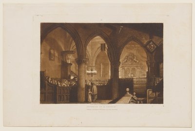 Interior de una iglesia de Joseph Mallord William Turner