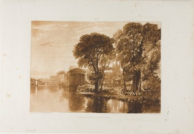 Isleworth, lámina 63 de Liber Studiorum de Joseph Mallord William Turner