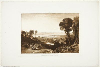 Unión del Severn y Wye, de Liber Studiorum, no. 28 de Joseph Mallord William Turner