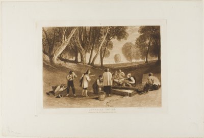 Trucos juveniles, placa 22 de Liber Studiorum de Joseph Mallord William Turner