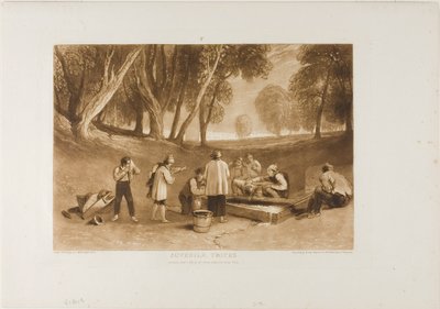 Travesuras juveniles, lámina 22 de Liber Studiorum de Joseph Mallord William Turner