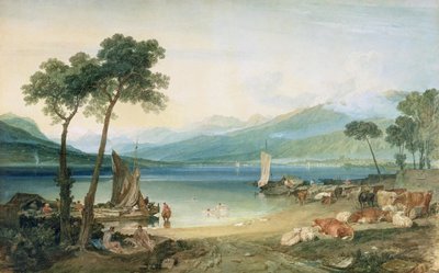 Lago de Ginebra y Mont Blanc de Joseph Mallord William Turner