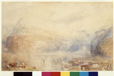 Lago de Lucerna desde Brunnen (acuarela y gouache sobre papel blanco) de Joseph Mallord William Turner