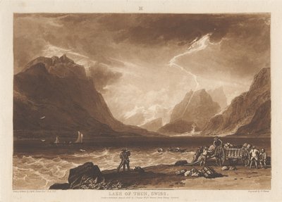 Lago de Thun, Suiza de Joseph Mallord William Turner