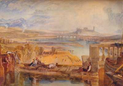 Lancaster, desde el Puente del Acueducto, c1825 de Joseph Mallord William Turner