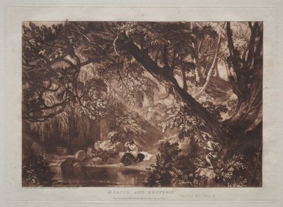Liber Studiorum: Aesacus y Hesperie de Joseph Mallord William Turner