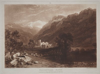 Liber Studiorum: Bonneville, Saboya de Joseph Mallord William Turner