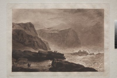 Liber Studiorum: Costa de Yorkshire, cerca de Whitby, c.1807-19 de Joseph Mallord William Turner