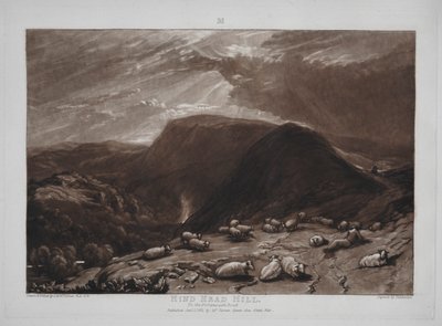 Liber Studiorum: Colina de Hind Head en la carretera de Portsmouth de Joseph Mallord William Turner
